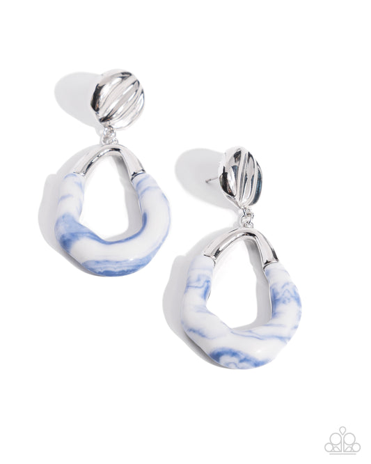 Paparazzi Accessories High-Sheen Swirls - Blue