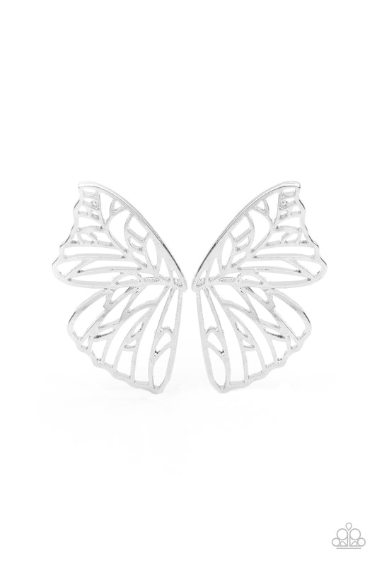 Paparazzi Accessories Butterfly Frills - Silver