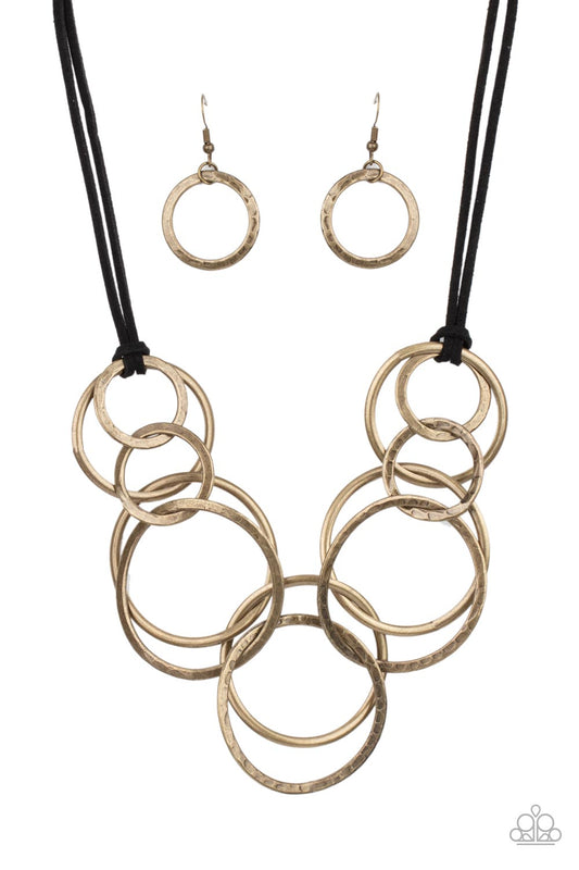 Paparazzi Accessories Spiraling Out of COUTURE - Brass