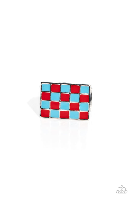Paparazzi Accessories Checkerboard Craze - Red